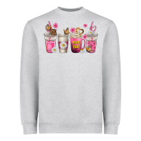Heather Grey mom fuel coffee cups Heavyweight Sweatshirt - texasbilliewilder