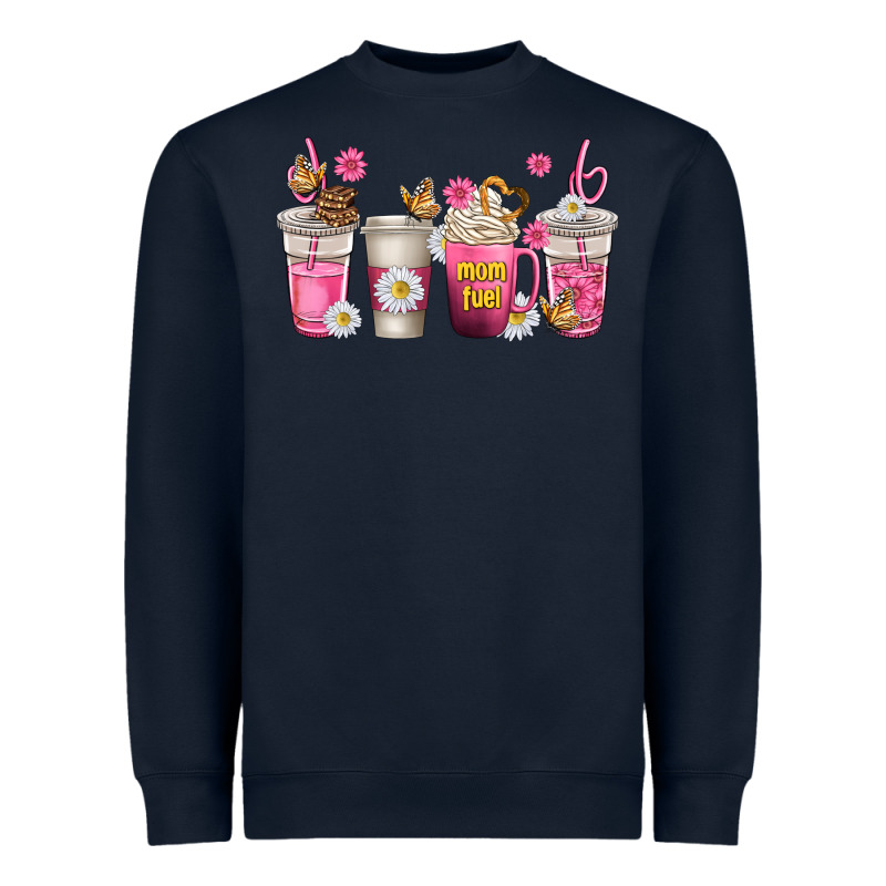 Mom Fuel Coffee Cups Heavyweight Sweatshirt by texasbilliewilder | Teevron