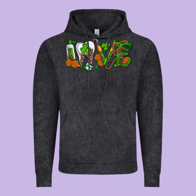 Dental Love St Patricks Day Vintage Hoodie Designed By Ranaportraitstore