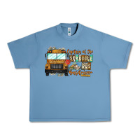 Pebble Blue Captain Of Struggle Bus Busdrive Urban Heavy Tee - CowhideDigitalArt
