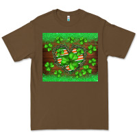 Cacao st.patricks heart shamrocks glitter Premium Tee - BarkalooDesign
