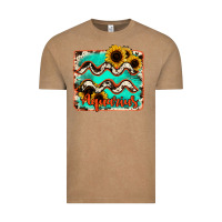 Vintage Coffee aquarius turquoise cowhide Vintage Tee - RanaPortraitStore