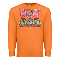 Carrot i have two titles mom and grandma and i rock them Premium Sweatshirt - MaliasSmallBusiness