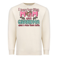 Sandshell i have two titles mom and grandma and i rock them Premium Sweatshirt - MaliasSmallBusiness