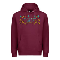 Burgundy teacher of tiny humans libbey glass Premium Hoodie - BundleAndBundleShop