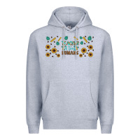 Heather Grey teacher of tiny humans libbey glass Premium Hoodie - BundleAndBundleShop