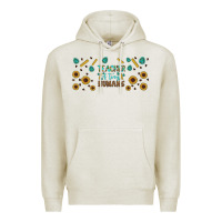 Oatmeal Heather teacher of tiny humans libbey glass Premium Hoodie - BundleAndBundleShop