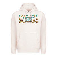 Pale Pink teacher of tiny humans libbey glass Premium Hoodie - BundleAndBundleShop