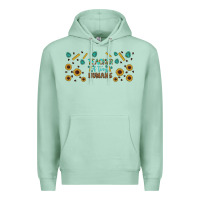 Seafoam teacher of tiny humans libbey glass Premium Hoodie - BundleAndBundleShop