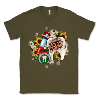Army Green Christmas dental sunflower Classic Tee - JahusDesignShop
