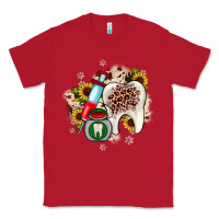 Red Christmas dental sunflower Classic Tee - JahusDesignShop