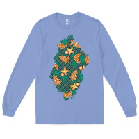 Christmas Gingerbread Cookies Patch Long Sleeve Tee | Teevron