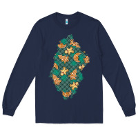 Navy christmas gingerbread cookies patch Long Sleeve Tee - BundleAndBundleShop