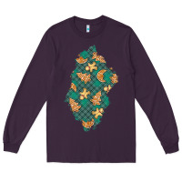 Plum christmas gingerbread cookies patch Long Sleeve Tee - BundleAndBundleShop