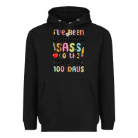 Black i ve been bringing sass to the class for 100 days Heavyweight Hoodie - MaliasSmallBusiness