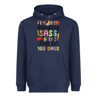 Navy i ve been bringing sass to the class for 100 days Heavyweight Hoodie - MaliasSmallBusiness