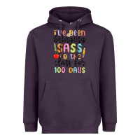 Plum i ve been bringing sass to the class for 100 days Heavyweight Hoodie - MaliasSmallBusiness