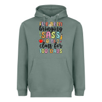 Sage i ve been bringing sass to the class for 100 days Heavyweight Hoodie - MaliasSmallBusiness
