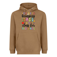 Toasted Coconut i ve been bringing sass to the class for 100 days Heavyweight Hoodie - MaliasSmallBusiness