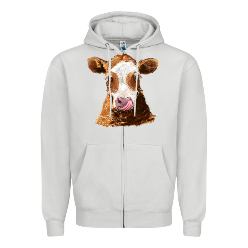 Guernsey Cow Zipper Hoodie by AdoDesignShop | Teevron