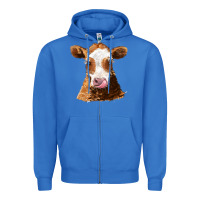 True Royal guernsey cow Zipper Hoodie - AdoDesignShop