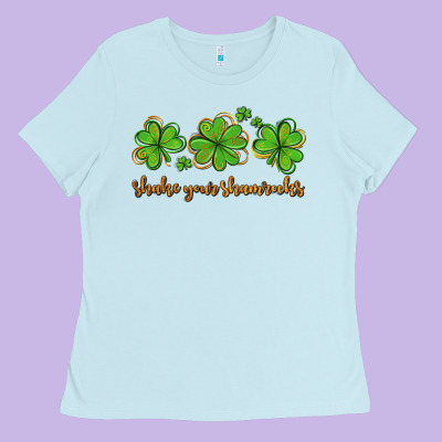 Shake Your Shamrocks Ladies Tee Designed By Adodesignshop