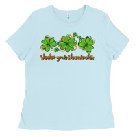 Baby Blue shake your shamrocks Ladies Tee - AdoDesignShop