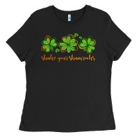 Black shake your shamrocks Ladies Tee - AdoDesignShop