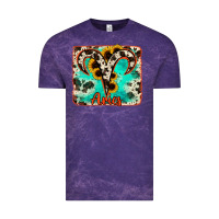 Cloud Purple aries turquoise cowhide Vintage Tee - RanaPortraitStore
