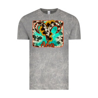 Cloud Rock aries turquoise cowhide Vintage Tee - RanaPortraitStore