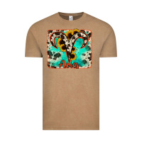 Vintage Coffee aries turquoise cowhide Vintage Tee - RanaPortraitStore
