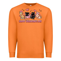 Carrot happy valentines day cats Premium Sweatshirt - MaliasSmallBusiness