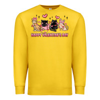Lemon happy valentines day cats Premium Sweatshirt - MaliasSmallBusiness