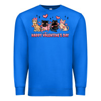 True Royal happy valentines day cats Premium Sweatshirt - MaliasSmallBusiness