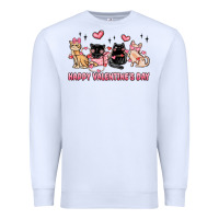 Happy Valentines Day Cats Premium Sweatshirt | Teevron