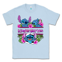 Dusty Blue preview flower stitch kindergarten Classic Tee - AdoDesignShop