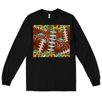 Black football leopard gemstone sunflower Long Sleeve Tee - JahusDesignShop