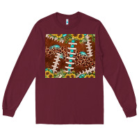 Football Leopard Gemstone Sunflower Long Sleeve Tee | Teevron