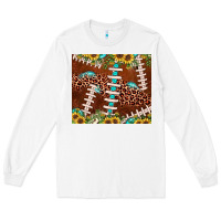 White football leopard gemstone sunflower Long Sleeve Tee - JahusDesignShop