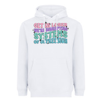 White get in loser we're disrupting systems of oppressio Heavyweight Hoodie - MaliasSmallBusiness
