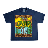 Navy let's go jump in the lake air freshener Urban Heavy Tee - HRA Design Shop