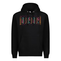 Black teacher gemstone and pink flower libbey glass Premium Hoodie - BundleAndBundleShop