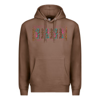 Chestnut teacher gemstone and pink flower libbey glass Premium Hoodie - BundleAndBundleShop
