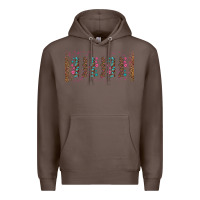 Coffee teacher gemstone and pink flower libbey glass Premium Hoodie - BundleAndBundleShop
