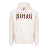 Pale Pink teacher gemstone and pink flower libbey glass Premium Hoodie - BundleAndBundleShop