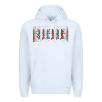 White teacher gemstone and pink flower libbey glass Premium Hoodie - BundleAndBundleShop