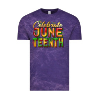 Cloud Purple Celebrate juneteenth Vintage Tee - Zillion Design Studio