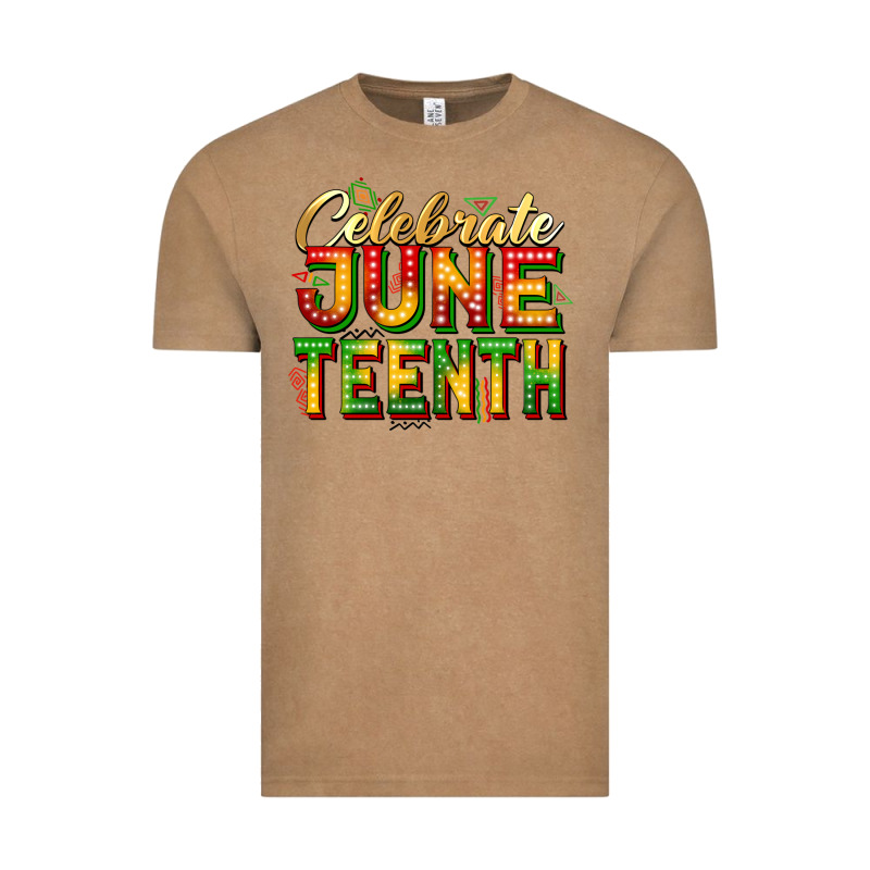 Celebrate Juneteenth Vintage Tee by Zillion Design Studio | Teevron