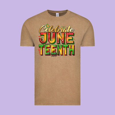 Celebrate Juneteenth Vintage Tee Designed By Zillion Design Studio