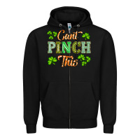 Black saint patricks cant pınch this Zipper Hoodie - Artiststas